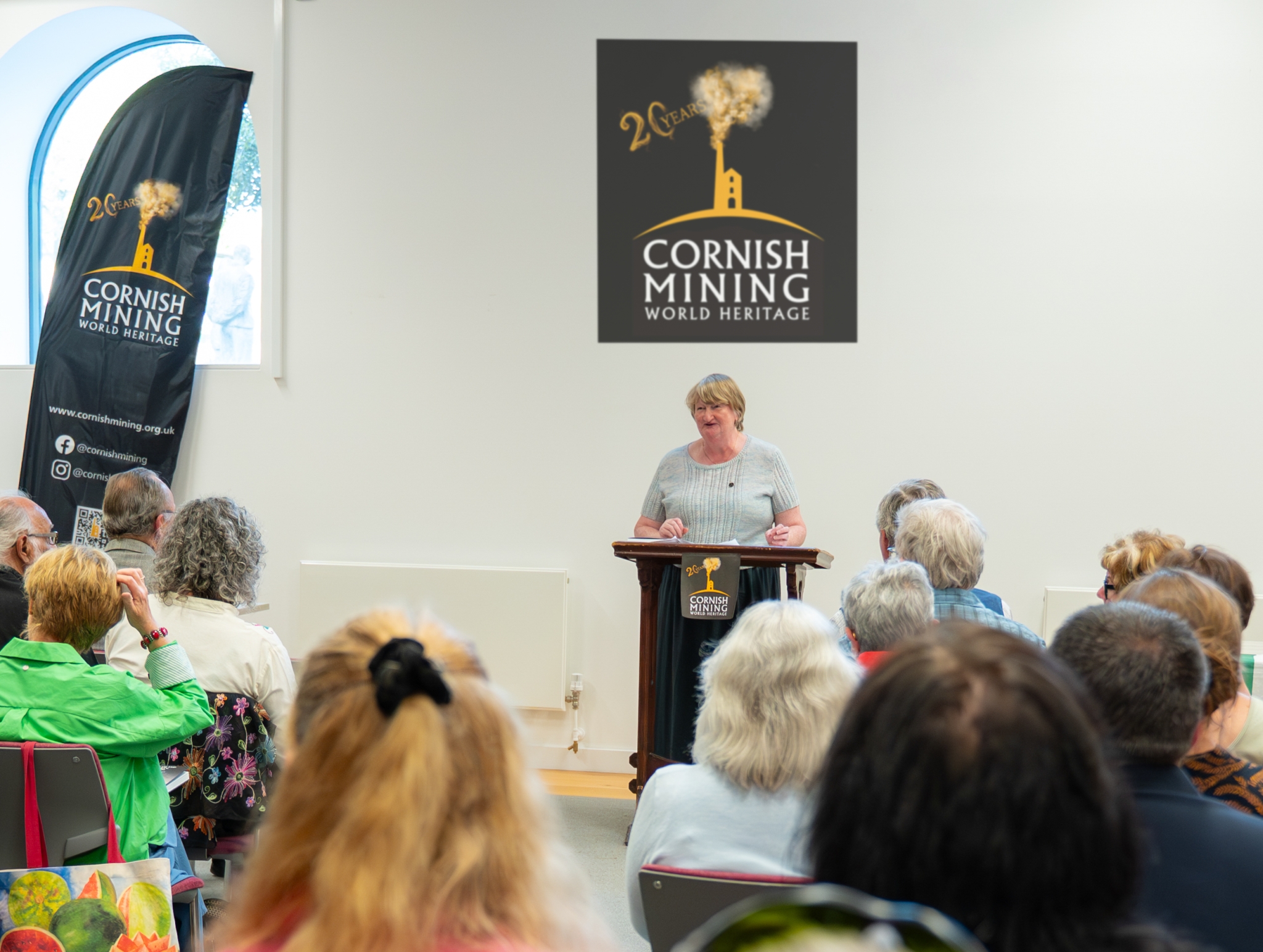 Cllr Caroline Mott, Chair of the World Heritage Site Partnership Board, welcomes guests
